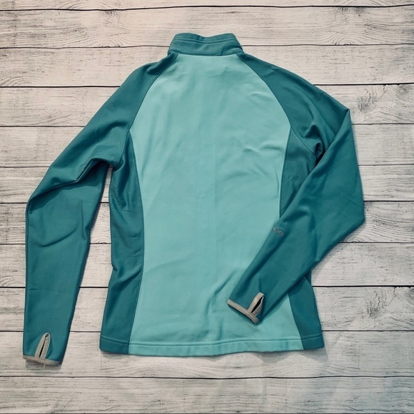 North Face Aqua Lightweight Zip Fleece Sz S - Picture 4 of 7